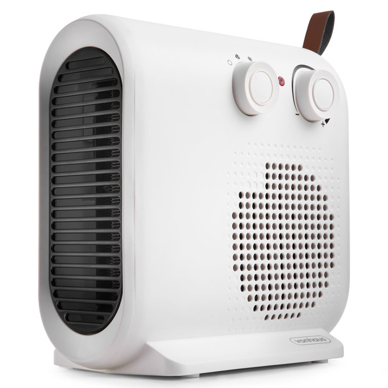 VonHaus 2000 Watt 2000 BTU Electric Compact Space Heater with Adjustable Thermostat